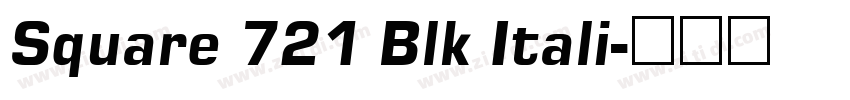 Square 721 Blk Itali字体转换